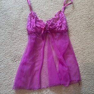 XL Frederick’s or Hollywood purple babydoll lingerie